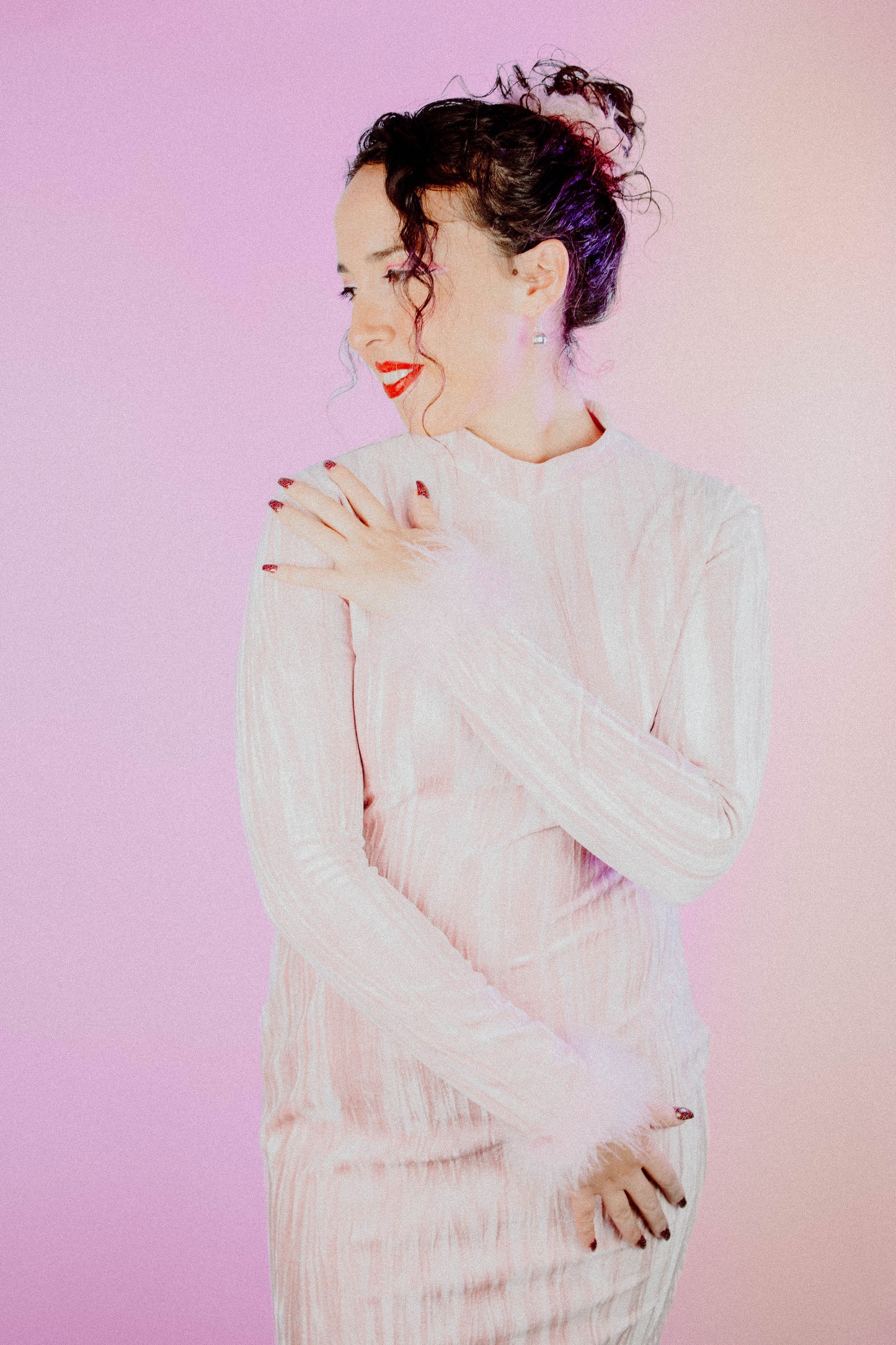 Sweet Heart-Less Pink Velvet Gown – A Show-Stopping Romantic Statement