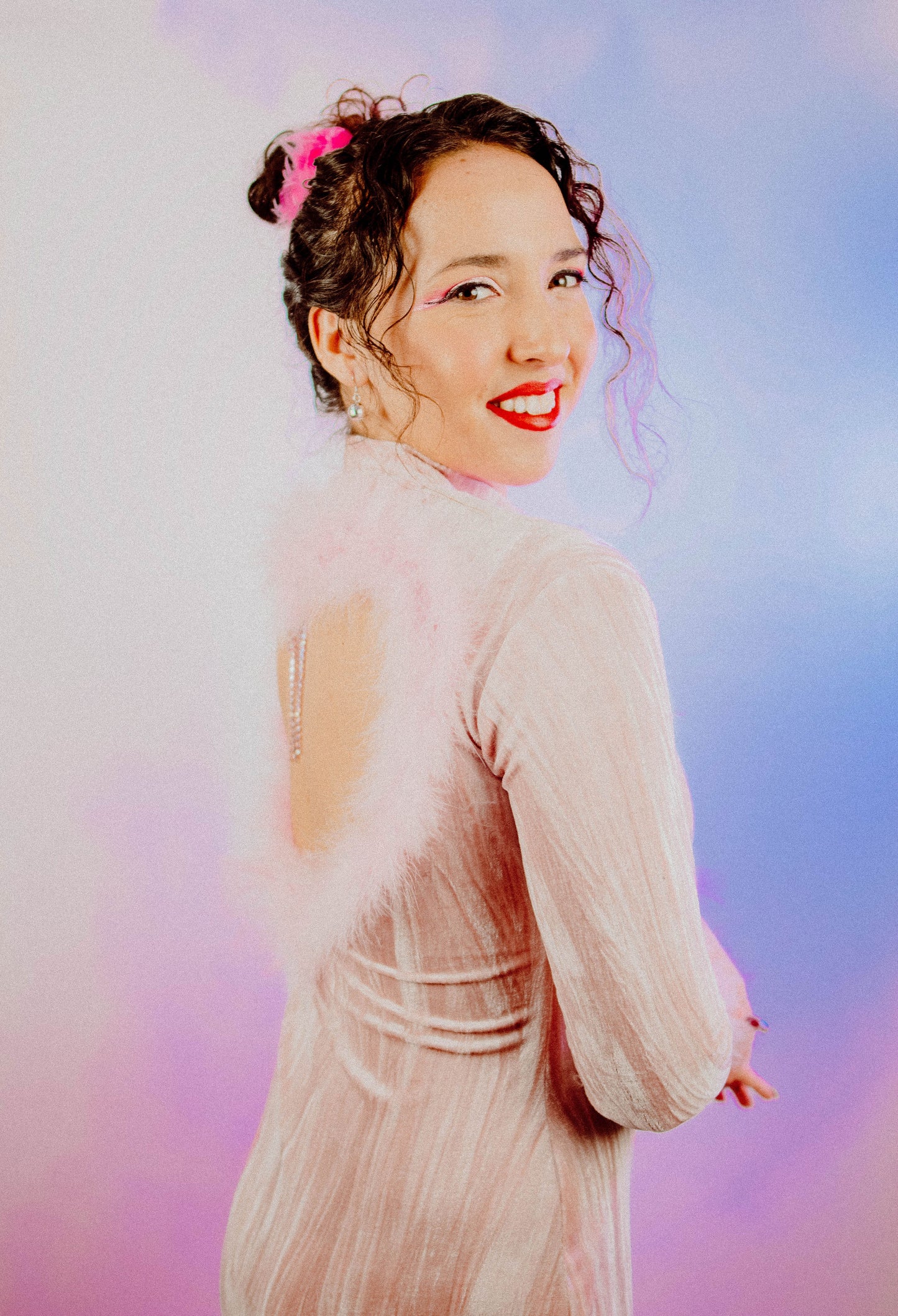 Sweet Heart-Less Pink Velvet Gown – A Show-Stopping Romantic Statement