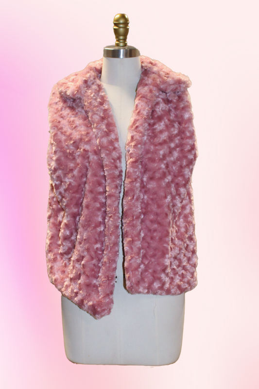 Rosy Glow Faux Fur Vest | Satin-Lined Rose Pink Vest