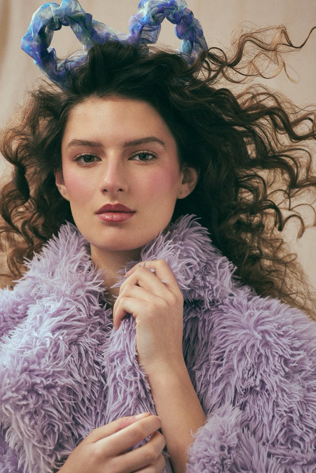 Lavender Faux Fur Coat