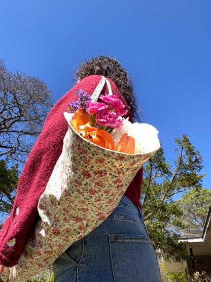 Flower Bouquet Bag Sewing Pattern PDF | US Letter & A4 Print At Home