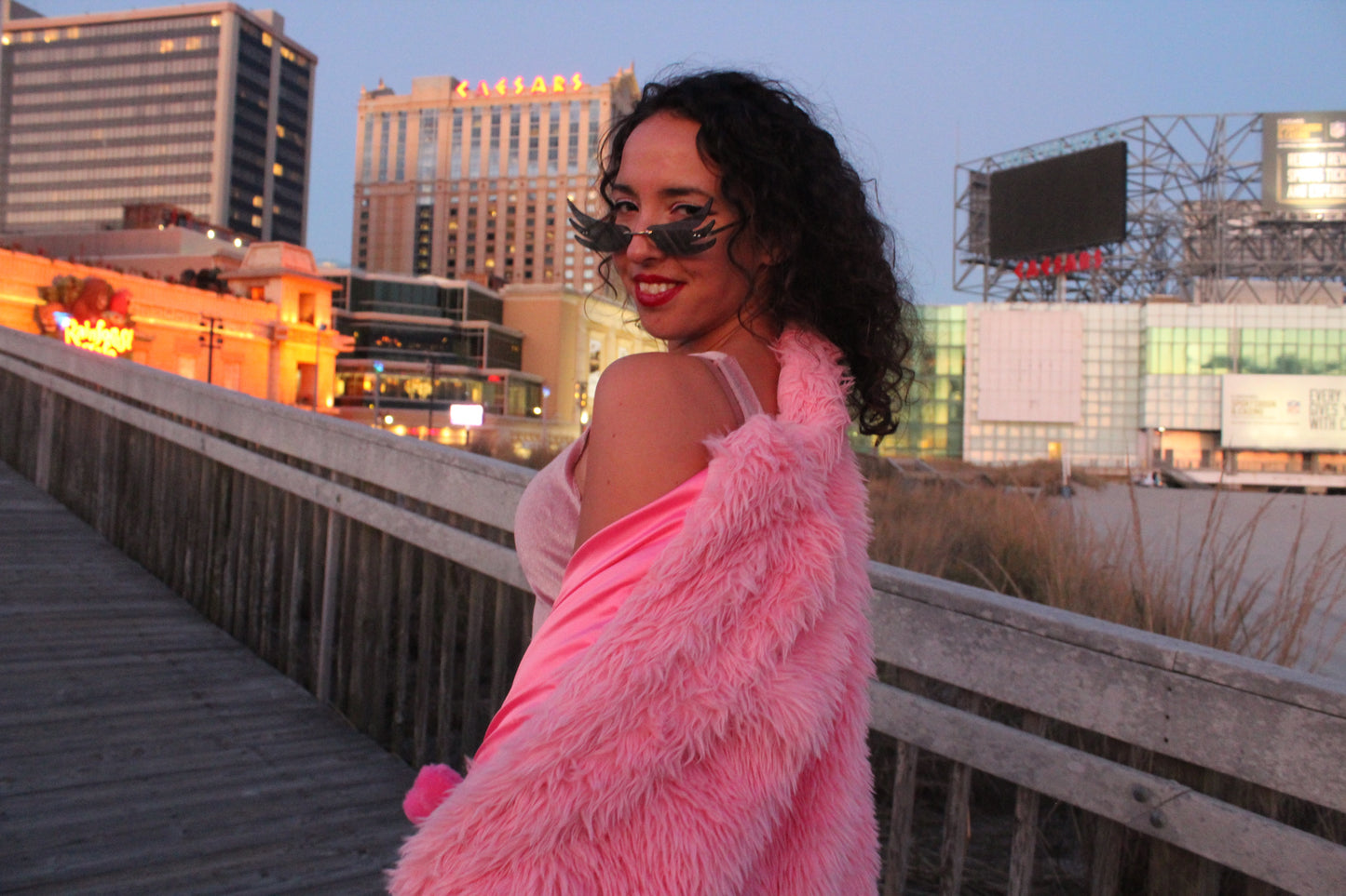 Handmade Pink Fur Coat