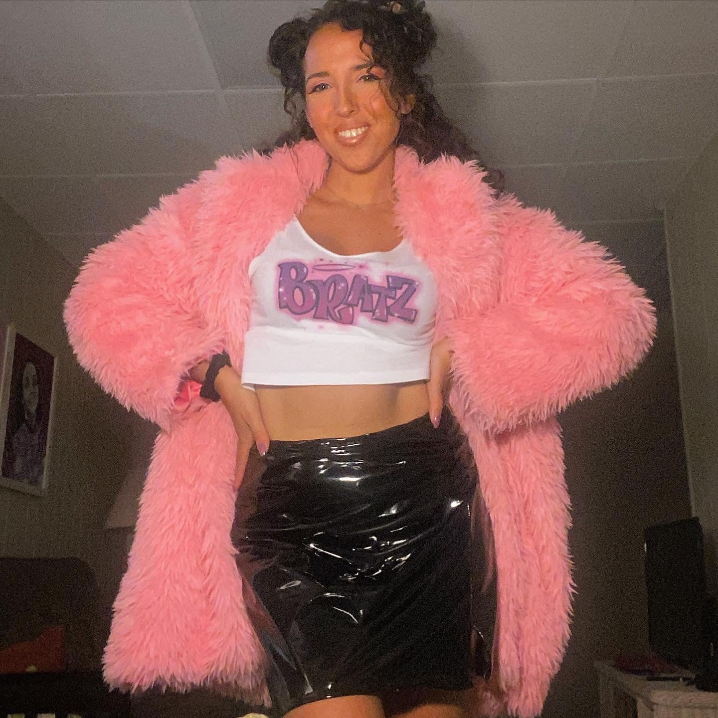 Handmade Pink Fur Coat