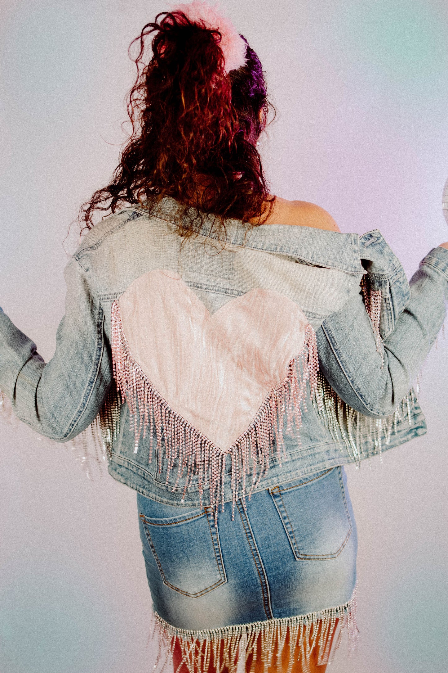 Movers and Shakers Upcycled Denim Skirt